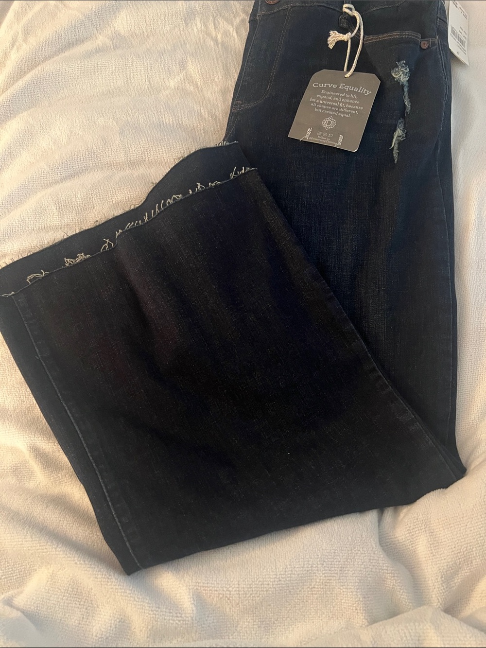 Democracy Curve Equality Wide Leg Dark Indigo Jeans
